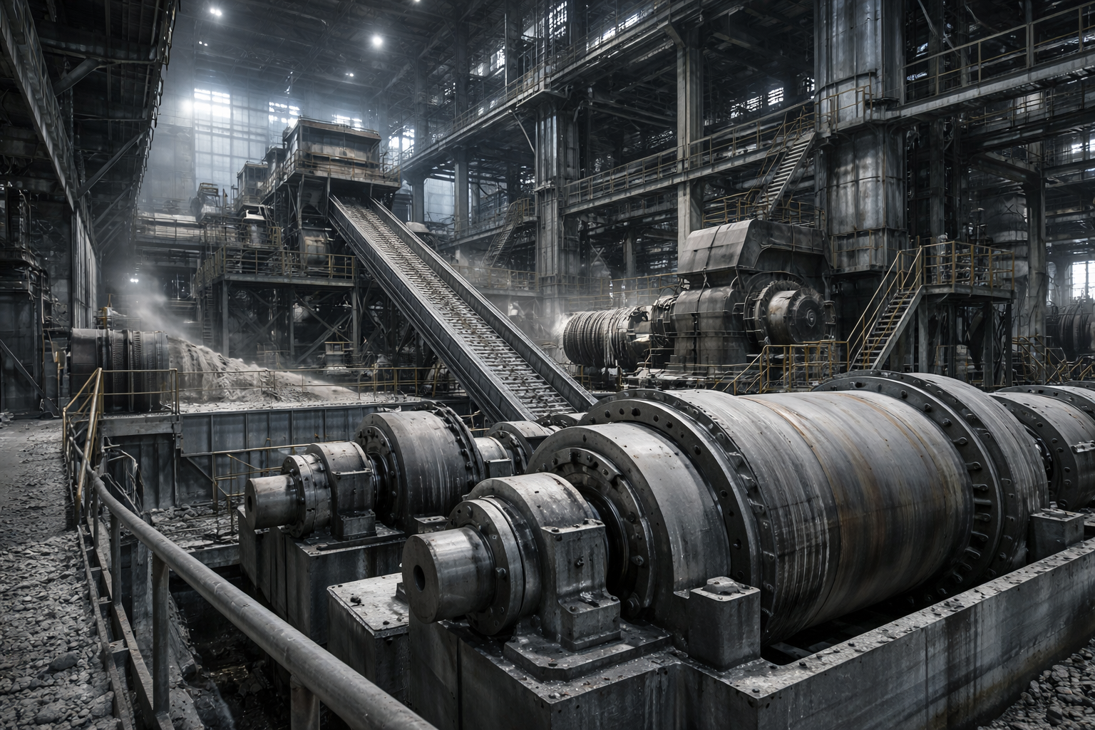 Bearings for cement and steel plants